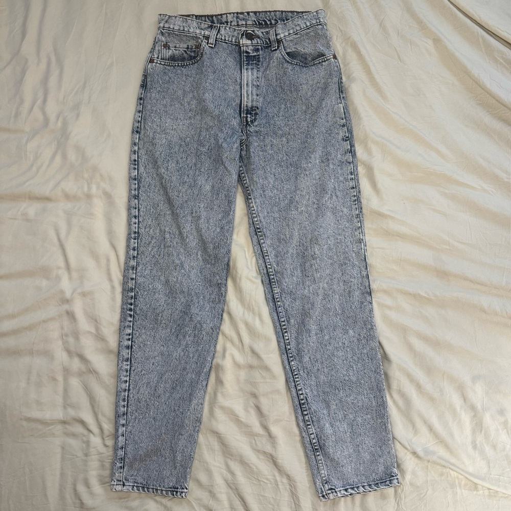Vintage Levi’s 550 Acid Wash Blue Denim Jeans 31x32 Made in USA RARE